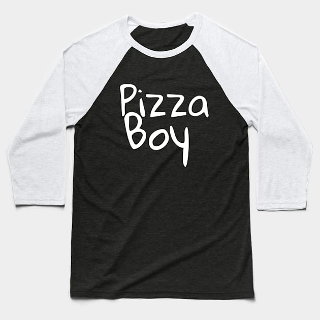 Pizza Boy Baseball T-Shirt by Catchy Phase